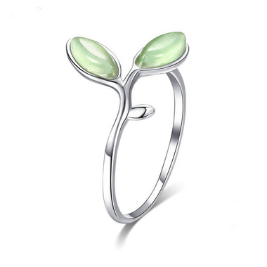 STERLING SILVER RING - LEAF